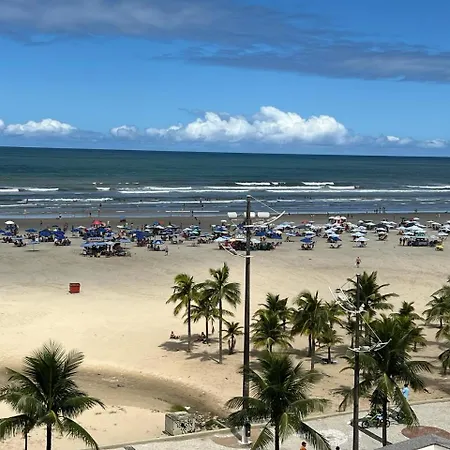 Guilhermina Pe Na Areia Vista Espetacular Praia Grande  Exterior photo